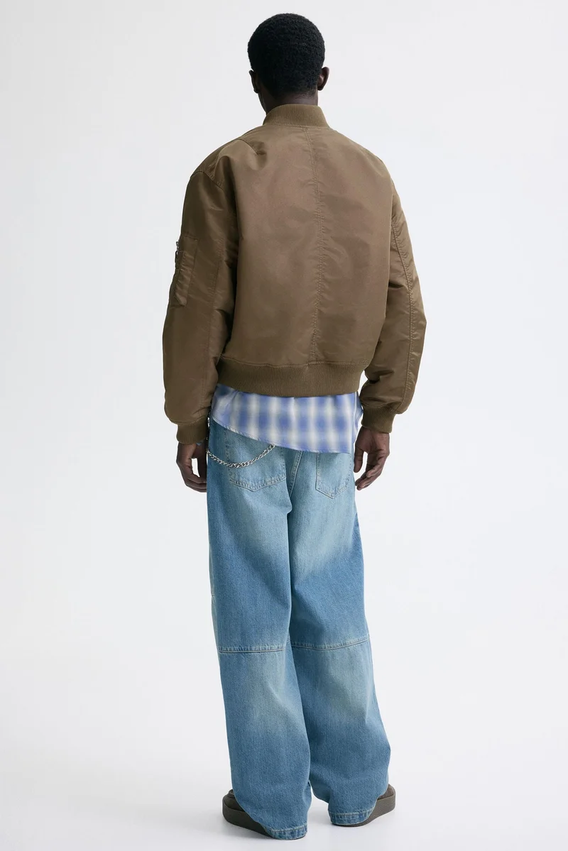H&M  Padded nylon bomber jacket for Men | Best Price UAE